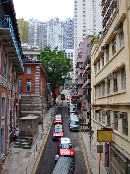 A steep street in Soho