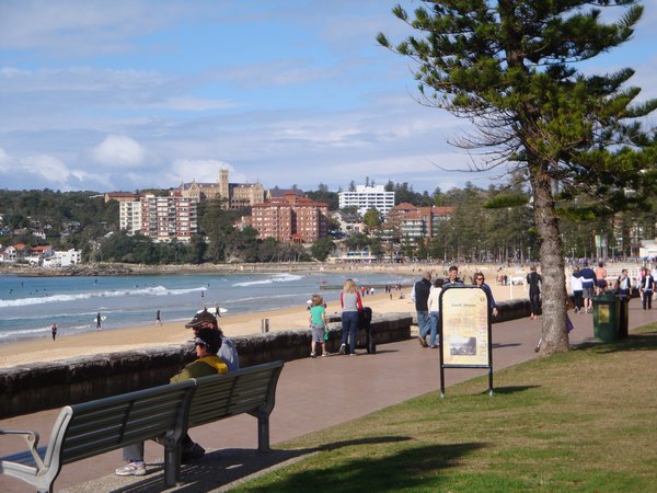 A mild winter's day at Manly Beach