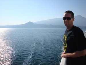 Brett on the ferry