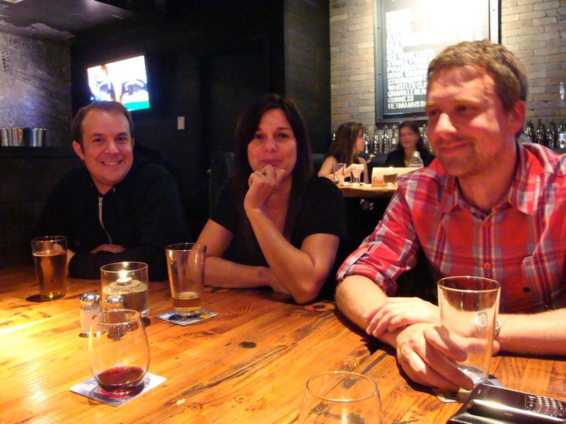 Dinner and drinks with some friends I used to work with - Jeff, Amanda and Dan