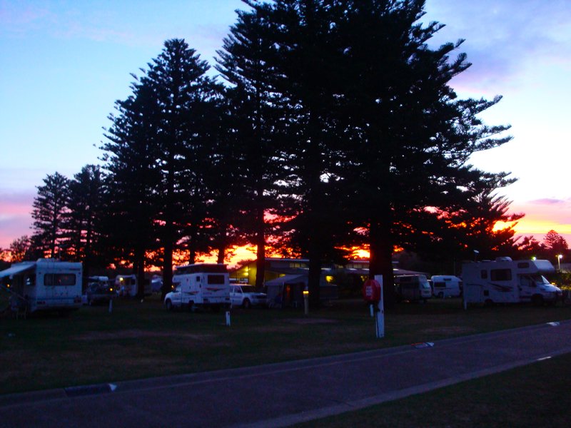 Back in our caravan and back to the beach in Narrabeen, yay!