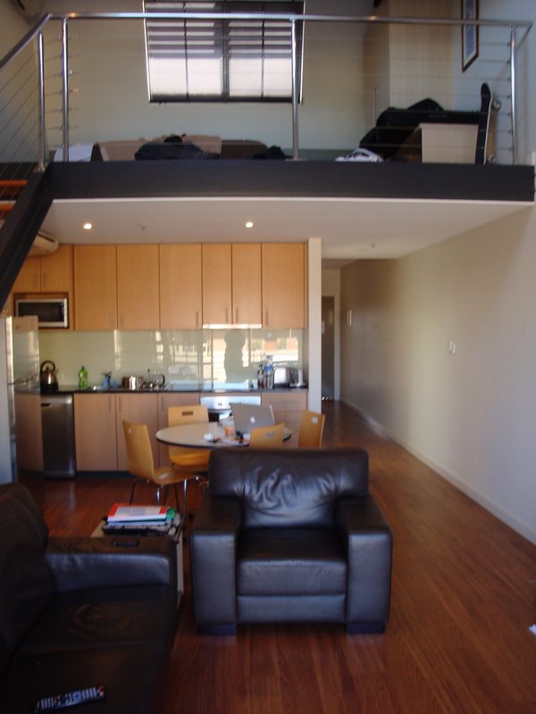 Our 2 bedroom loft apartment for a month - a step up from living in our little caravan!