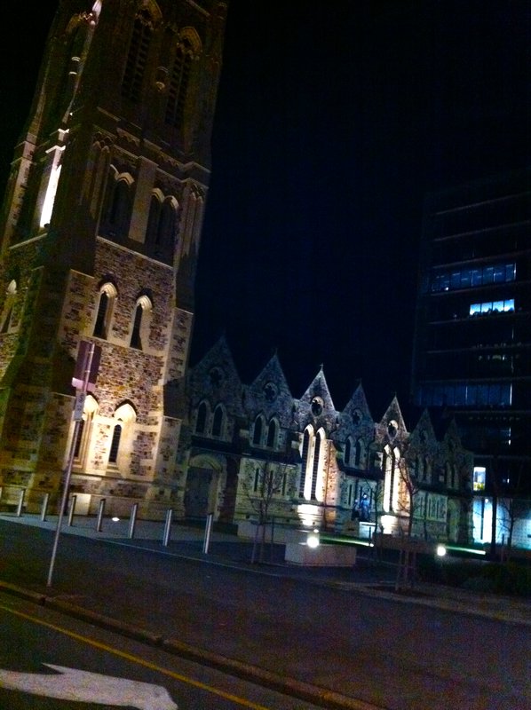 A church in Adelaide (taken with my phone while driving so not the best quality)