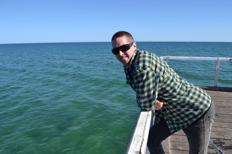 Brett on the jetty