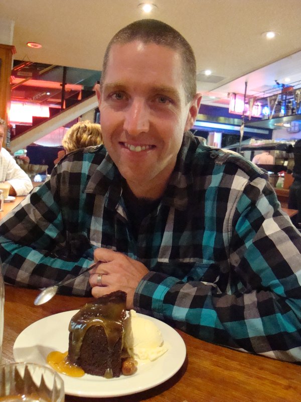 Brett's favorite Sticky Date Pudding on Lygon Street in Melbourne