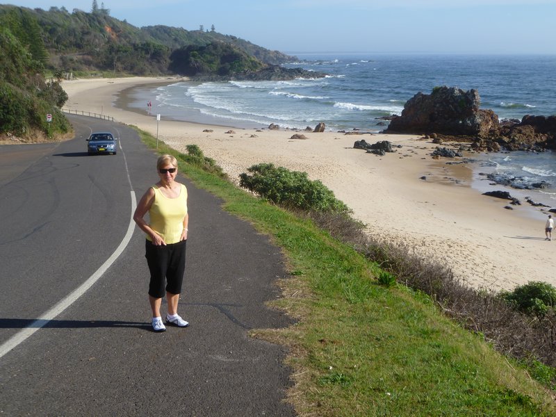 My mom on their morning walk – think they might miss this view every morning especially when they spot dolphins and koalas