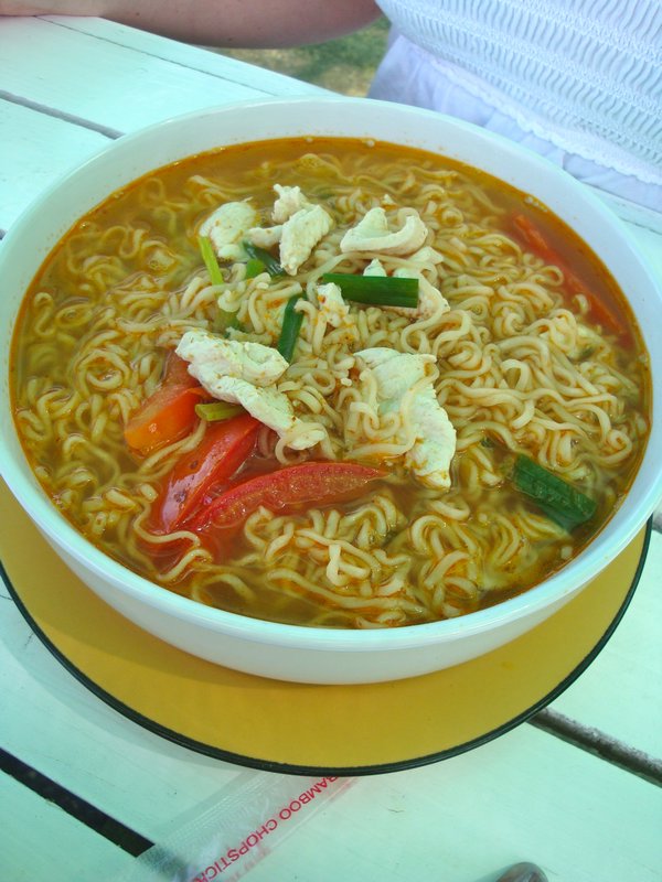 The best (and spiciest) Tum Yum Noodle soup. Soooo good! I would go back just for this!