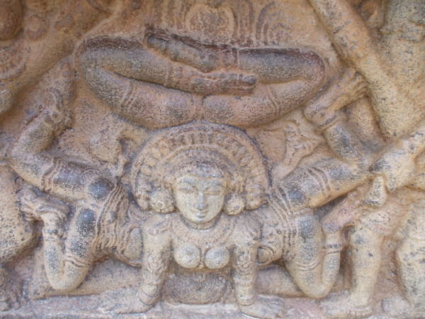 Detail from the temple at Dharasuram