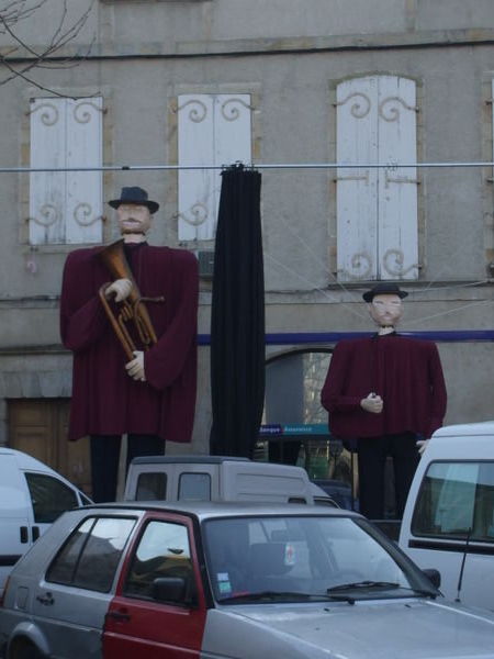 Carnival figures in Limoux