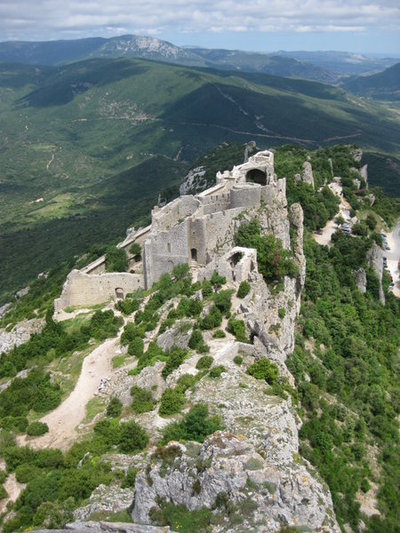 This is the standard picture postcard view of Peyrepertuse...