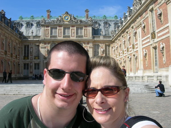In front of Chateau Versailles
