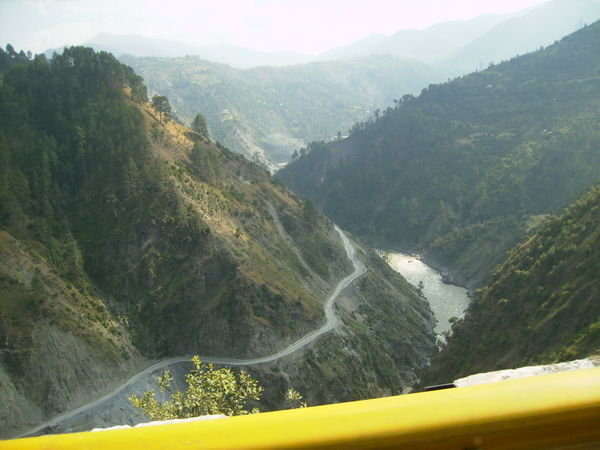 Deep gorge on the Srinagar Jammu route