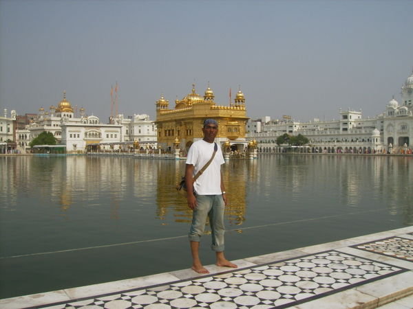 I am at the Golden Temple in Amritsar