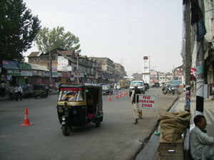 Lal chowk in Srinagar