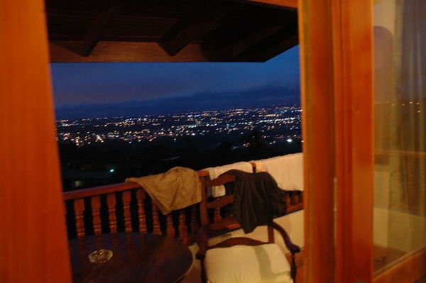 Hotel view of San Jose at night