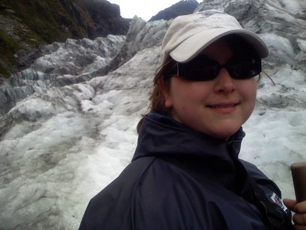 Suzanne at Fox Glacier