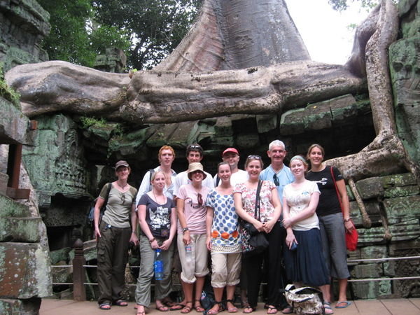 The group at Tomb Raider Temple