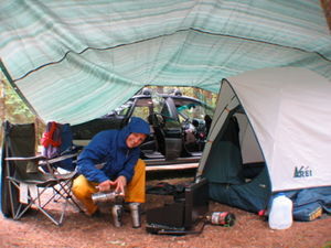 Camp at Sproat Lake