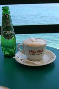 Cappucino and Sparkly Water
