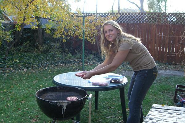 MEAT on the grill!