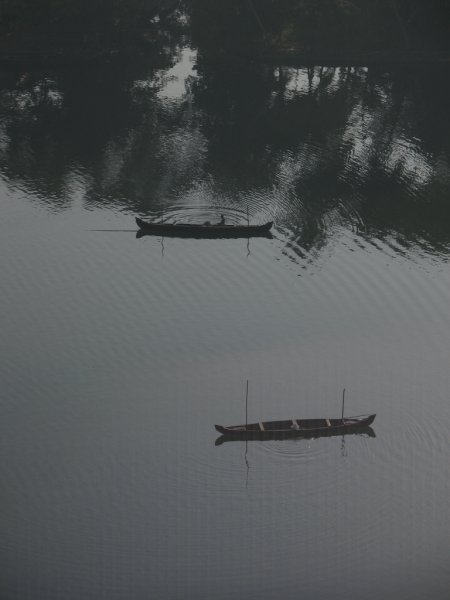 Boats in a Canal, amma's ashram