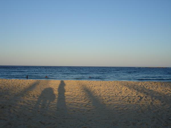 Janice and Andrew's Shadows on the sand