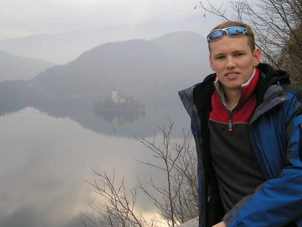 Me high above Bled Lake