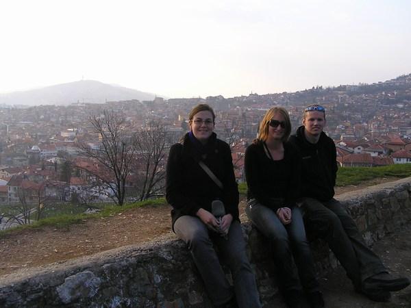 Madeline, Emma and I above Sarajevo