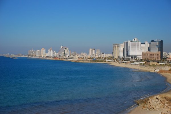 Beach line of Tel Aviv