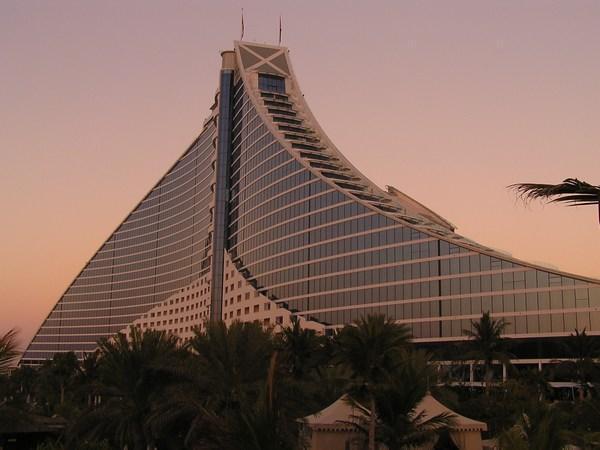 Jumeirah Beach Hotel at sunset