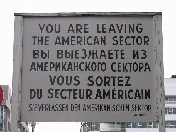 Leaving the American Sector