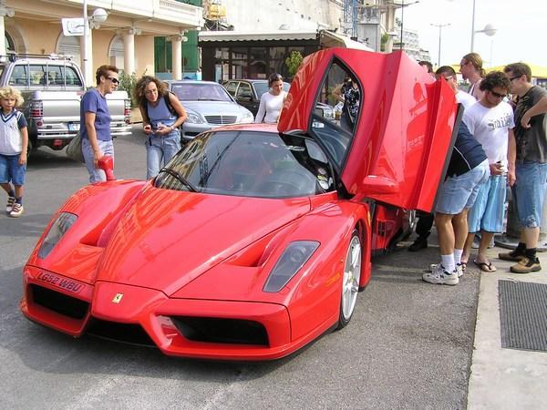 The guys checking out the Enzo