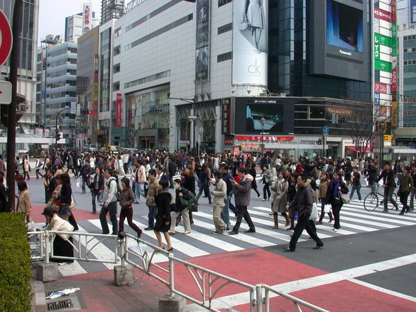 Street crossing at Shibuya
