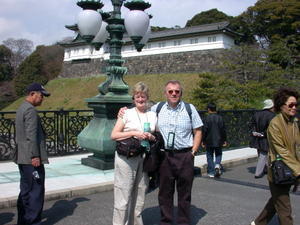 In Imperial Palace gardens