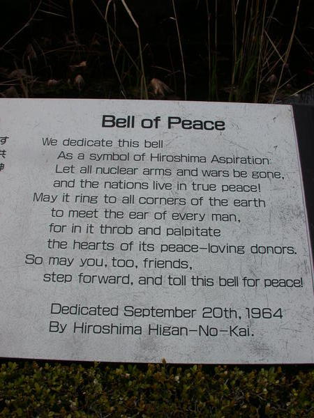 Peace Bell statement
