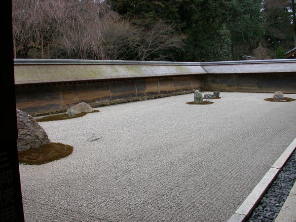 Zen garden at Ryoanji Temple Kyoto