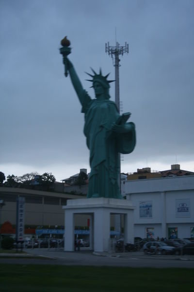The Statue of Liberty... in Florianópolis, Brazil