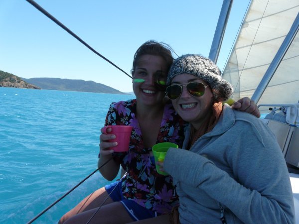 Sailing with Goon (in the mugs not Emily!)