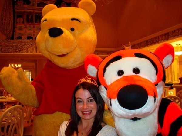 Celebrating my birthday with Pooh & Tigger!!