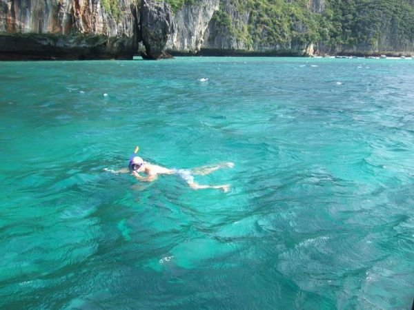 Snorkelling in Maya Bay