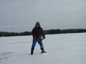 ice fishing in Ely