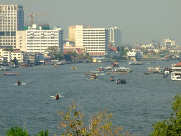 View of the river from Wat Arun