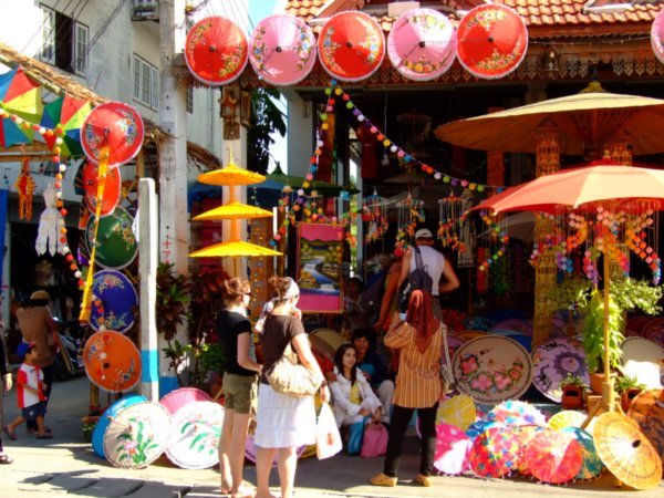Umbrella festival near Chiang Mai