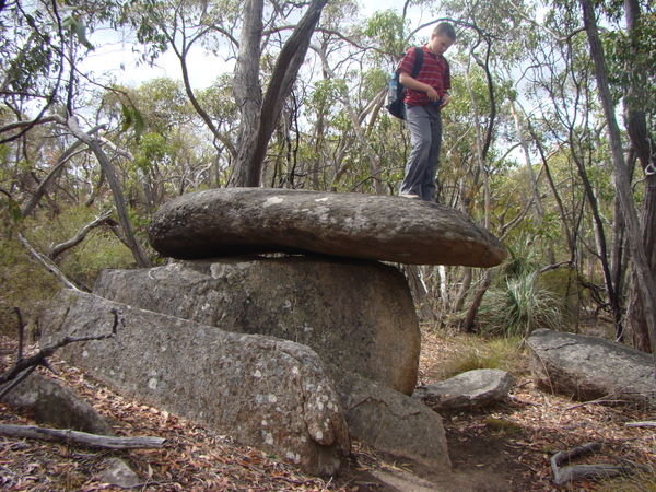 Dan on capped rock