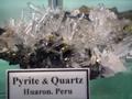 Quartz crystals and pyrite