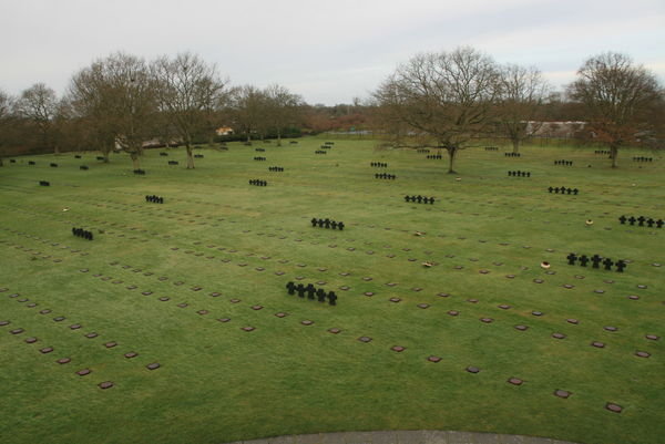 View of Cemetary from Top of Mass Burial