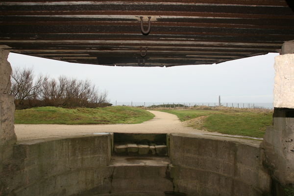 View from Inside a German Gun Position on Pointe Du Hoc