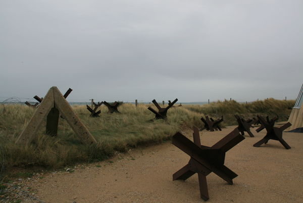 Actual Ship Obstacles Used on Utah Beach