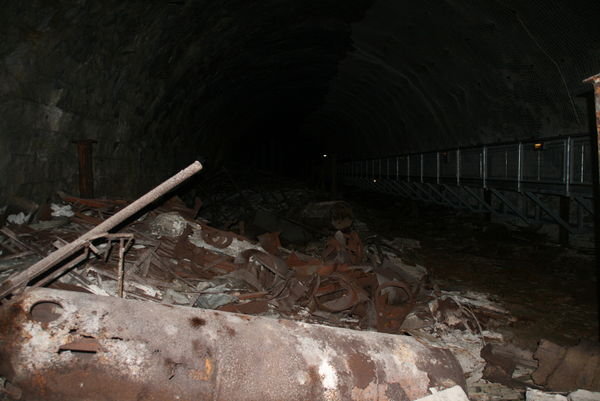 Remnants left in tunnel