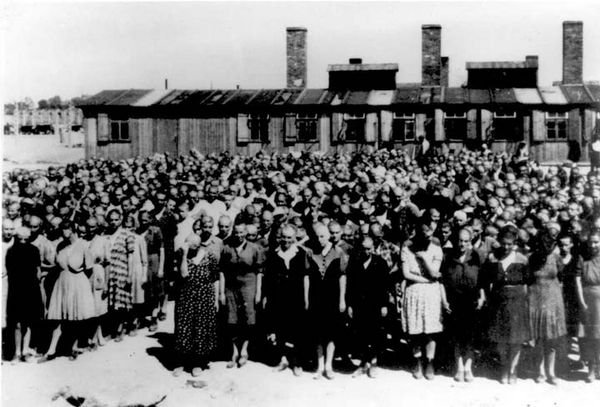 Roll Call in Auschwitz in 1944